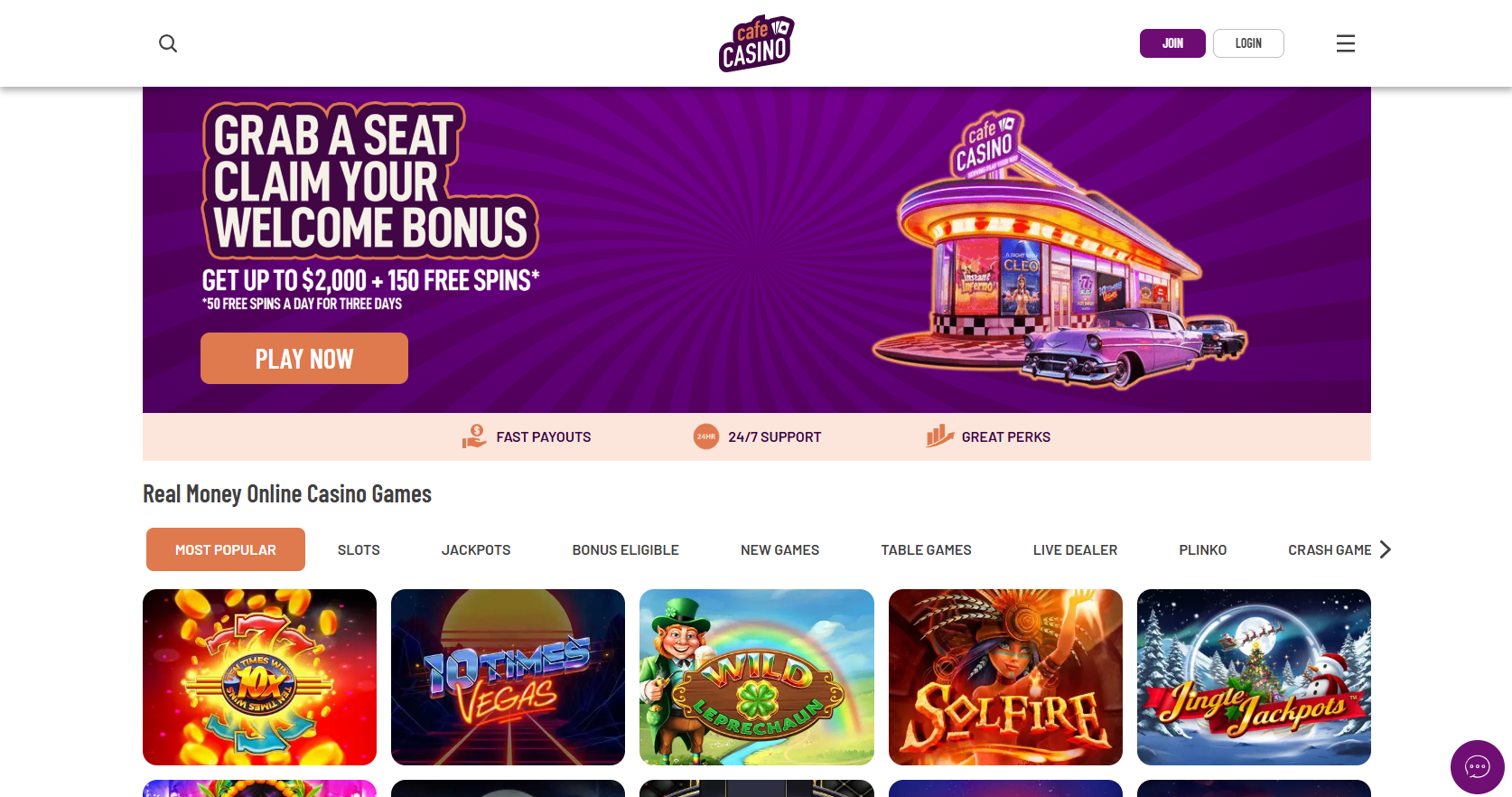 Cafe Casino Casino Homepage